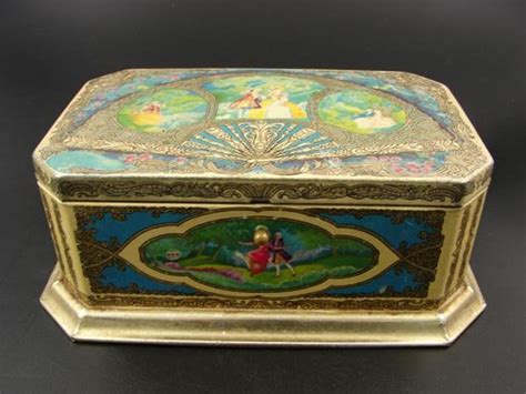 Vintage Tin Artstyle Chocolate Co Candy Tin Box Metal